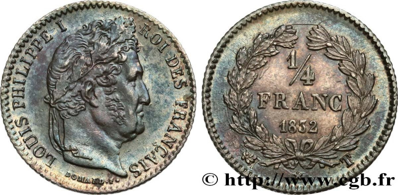 LOUIS-PHILIPPE I
Type : 1/4 franc Louis-Philippe 
Date : 1832 
Mint name / Town ...