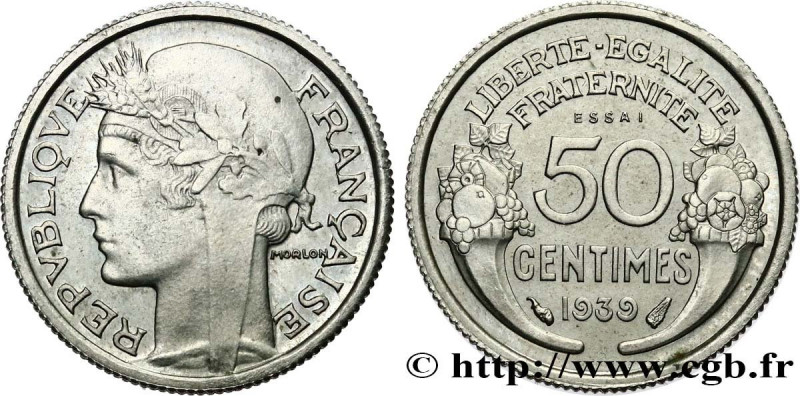 III REPUBLIC
Type : Essai de 50 centimes Morlon en nickel 
Date : 1939 
Quantity...