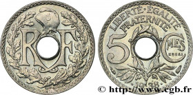III REPUBLIC
Type : Essai de 5 centimes Lindauer maillechort, ESSAI en relief 
Date : .1938. 
Date : 1938 
Mint name / Town : Paris 
Metal : nickel si...