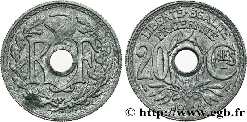 PROVISIONAL GOVERNEMENT OF THE FRENCH REPUBLIC
Type : 20 centimes Lindauer 
Date...