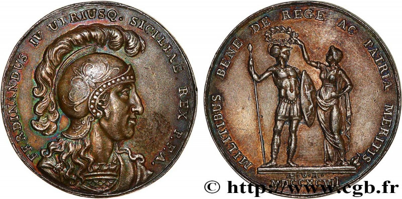 ITALY - KINGDOM OF NAPLES - FERDINAND IV
Type : Médaille, Mérites militaires, Gu...