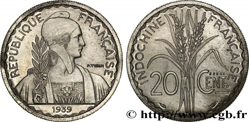 FRENCH INDOCHINA
Type : Pré-série avec le mot Essai de 20 Centièmes 
Date : 1939...