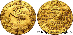 AUSTRIA - KINGDOM OF BOHEMIA - MATTHIAS II
Type : Double Ducat  
Date : 1611 
Mint name / Town : Prague 
Metal : gold 
Diameter : 26  mm
Orientation d...