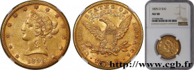 UNITED STATES OF AMERICA
Type : 10 Dollars "Liberty" 
Date : 1895 
Mint name / Town : La Nouvelle-Orléans 
Quantity minted : 98000 
Metal : gold 
Mill...