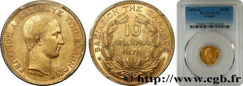 GREECE
Type : 10 Drachme Georges Ier 
Date : 1876 
Mint name / Town : Paris 
Qua...