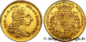 ITALY - KINGDOM OF NAPLES - CHARLES OF BOURBON
Type : 6 Ducats 
Date : 1754 
Mint name / Town : Naples 
Quantity minted : - 
Metal : gold 
Millesimal ...