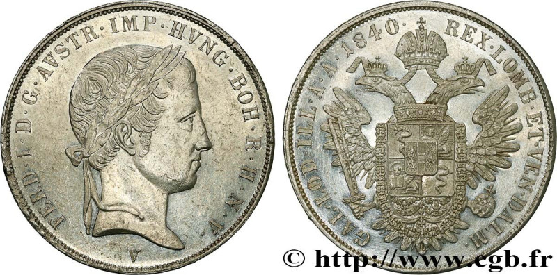 ITALY - KINGDOM OF LOMBARDY-VENETIA - FERDINAND I
Type : Scudo 
Date : 1840 
Min...