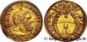 PAPAL STATES - CLEMENT XI (Gianfrancesco Albani)
Type : Mezzo-scudo 
Date : n.d. 
Mint name / Town : Rome 
Quantity minted : - 
Metal : gold 
Diameter...