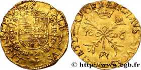 SPANISH NETHERLANDS - TOURNAI - ALBERT AND ISABELLA
Type : Double albertin 
Date : 1606 
Mint name / Town : Tournai 
Quantity minted : 224 
Metal : go...