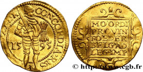 NETHERLANDS - UNITED PROVINCES - ZEELAND
Type : Ducat d'or au chevalier 
Date : 1595 
Metal : gold 
Millesimal fineness : 986  ‰
Diameter : 22  mm
Ori...