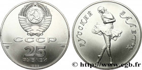 RUSSIA - USSR
Type : 25 Roubles Ballet russe palladium 
Date : 1989 
Quantity minted : 27000 
Metal : palladium 
Millesimal fineness : 999  ‰
Diameter...