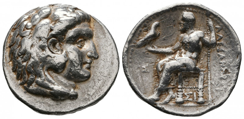 Kingdom of Macedon, Alexander III 'the Great' AR Tetradrachm.

Weight: 17.0 gr
D...