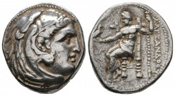 Kingdom of Macedon, Alexander III 'the Great' AR Tetradrachm.

Weight: 17.1 gr
Diameter: 26 mm