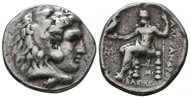 MACEDONIAN KINGDOM. Alexander III the Great (336-323 BC). AR tetradrachm. Posthu...