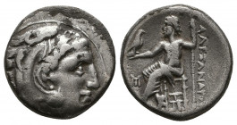 MACEDONIAN KINGDOM. Alexander III the Great (336-323 BC). AR Drachm. 

Weight: 4.1 gr
Diameter: 16 mm