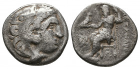 MACEDONIAN KINGDOM. Alexander III the Great (336-323 BC). AR Drachm. 

Weight: 4.0 gr
Diameter: 17 mm