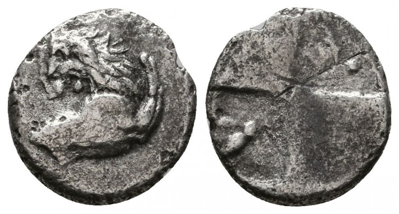Chersonesos , Thrace. AR Hemidrachm, c. 350-330 BC.

Weight: 2.0 gr
Diameter: 14...