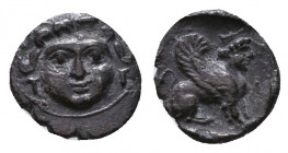 UNCERTAIN MINT. Cilicia. Ca. 425-400 B.C.
AR Obol. 

Weight: 0.2 gr
Diameter: 7 mm