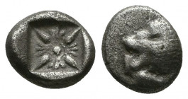 IONIA, Miletos. ca. 480-450 BC. AR Obol.

Weight: 1.0 gr
Diameter: 8 mm