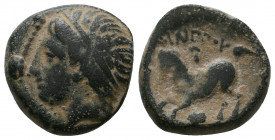 Macedonian Kingdom. Alexander III 'the Great'(?). 336-323 B.C. Æ.

Weight: 6.6 gr
Diameter: 17 mm