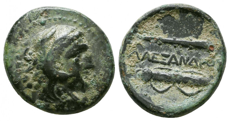 KINGS OF MACEDON. Alexander III 'the Great' (336-323 BC). Ae.

Weight: 6.3 gr
Di...