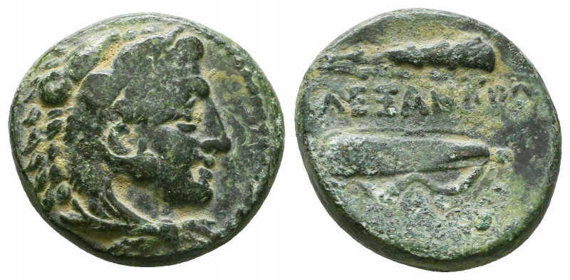 KINGS OF MACEDON. Alexander III 'the Great' (336-323 BC). Ae.

Weight: 6.7 gr
Di...