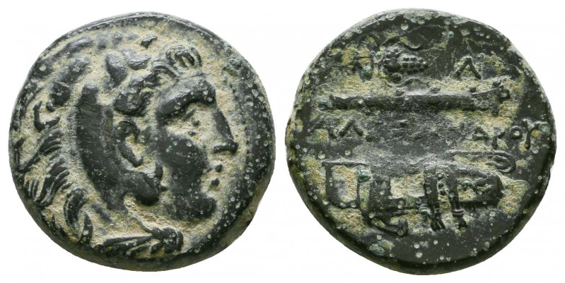 KINGS OF MACEDON. Alexander III 'the Great' (336-323 BC). Ae.

Weight: 7.0 gr
Di...