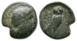 IONIA. Priene. Ae (Circa 150-125 BC).

Weight: 2.7 gr
Diameter: 13 mm