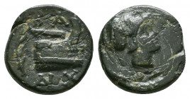 Kingdom of Macedonia, Zypern. Demetrios Poliorketes AE. 294-288 BC.

Weight: 1.6 gr
Diameter: 11 mm