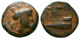 Phoenicia, Arados. 242-166 B.C. AE.

Weight: 3.8 gr
Diameter: 16 mm