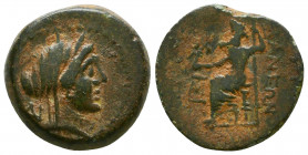 CILICIA, Adana. 164-27 BC. Æ.

Weight: 8.7 gr
Diameter: 20 mm