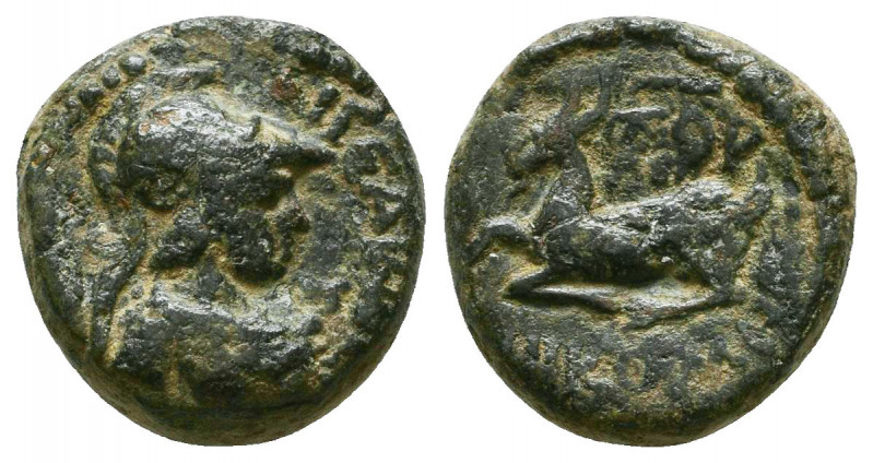 CILICIA, Aigeai. 34/3 BC. Æ.

Weight: 3.5 gr
Diameter: 14 mm