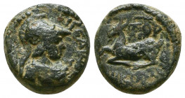 CILICIA, Aigeai. 34/3 BC. Æ.

Weight: 3.5 gr
Diameter: 14 mm