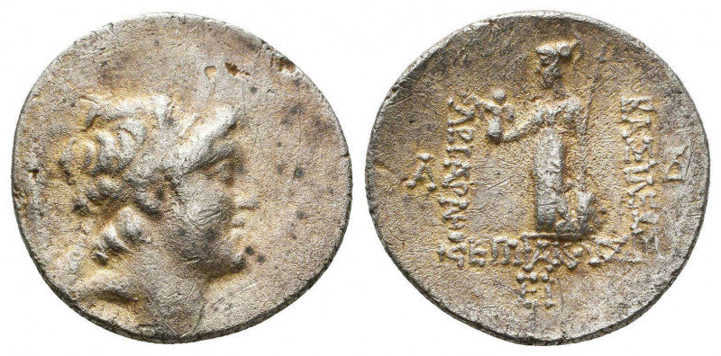 Kings of Cappadocia. Ariarathes VIII AR Drachm.

Weight: 3.9 gr
Diameter: 18 mm