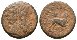 Syria, Seleukis and Pieria. Antiochia ad Orontem. Q. Caecilius Metellus Creticus Silanus. Legate, A.D. 11-17. AE.

Weight: 6.0 gr
Diameter: 18 mm