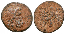Seleukid Kingdom. Demetrios II Nikator. First reign, 146-138 B.C. AE. Antioch on the Orontes.

Weight: 10.0 gr
Diameter: 24 mm