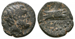 Phoenicia, Arados, c. 206/5-52/1 BC. Æ.

Weight: 3.2 gr
Diameter: 16 mm