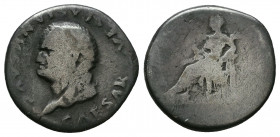 Vespasian AR denarius. 96-79 AD.

Weight: 3.1 gr
Diameter: 17 mm