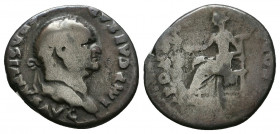 Vespasian AR denarius. 96-79 AD.

Weight: 3.0 gr
Diameter: 17 mm