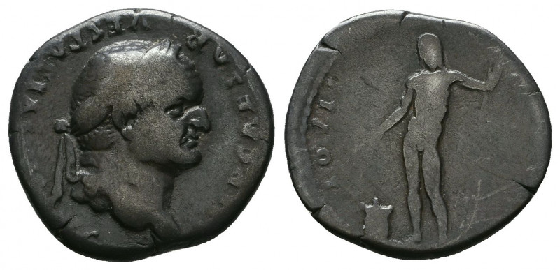 Vespasian AR denarius. 96-79 AD.

Weight: 3.1 gr
Diameter: 18 mm