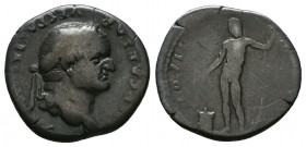 Vespasian AR denarius. 96-79 AD.

Weight: 3.1 gr
Diameter: 18 mm
