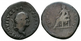 Vespasian AR denarius. 96-79 AD.

Weight: 3.1 gr
Diameter: 19 mm