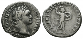 Domitian AR Denarius. Rome, 81-82.

Weight: 2.8 gr
Diameter: 17 mm