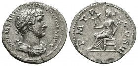 Hadrianus (117-138 AD). AR Denarius, Roma (Rome), 119-122 AD.

Weight: 5.1 gr
Diameter: 19 mm