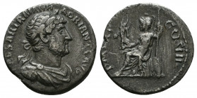 Hadrianus (117-138 AD). AR Denarius, Roma (Rome), 119-122 AD.

Weight: 2.4 gr
Diameter: 17 mm