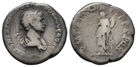 Trajan (AD 98-117). AR denarius. Rome, AD 114-115.

Weight: 3.3 gr
Diameter: 18 mm