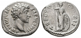 Marcus Aurelius, 161-180. Rome, circa AD 170-171.
Denarius, AR

Weight: 3.2 gr
Diameter: 17 mm
