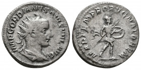 Gordian III AR Antoninianus. Rome, AD 243-244.

Weight: 4.4 gr
Diameter: 22 mm
