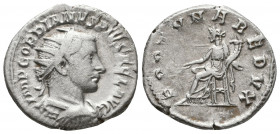 Gordian III AR Antoninianus. Rome, AD 243-244.

Weight: 5.0 gr
Diameter: 22 mm