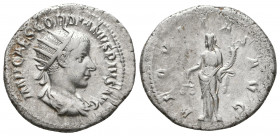 Gordian III AR Antoninianus. Rome, AD 243-244.

Weight: 4.0 gr
Diameter: 23 mm